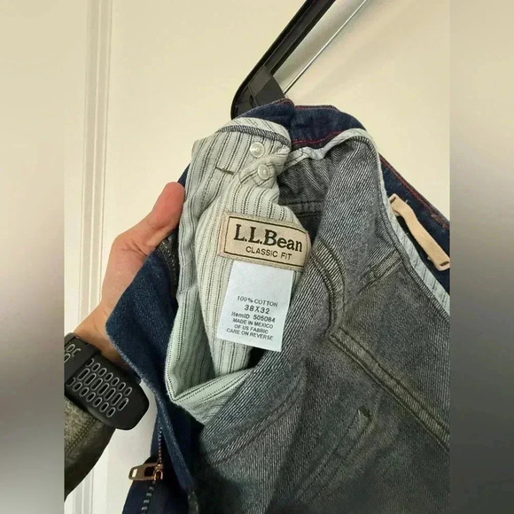 L.L Bean Men’s Jeans 38x32 Vintage Classic Straight Leg - Picture 3 of 4